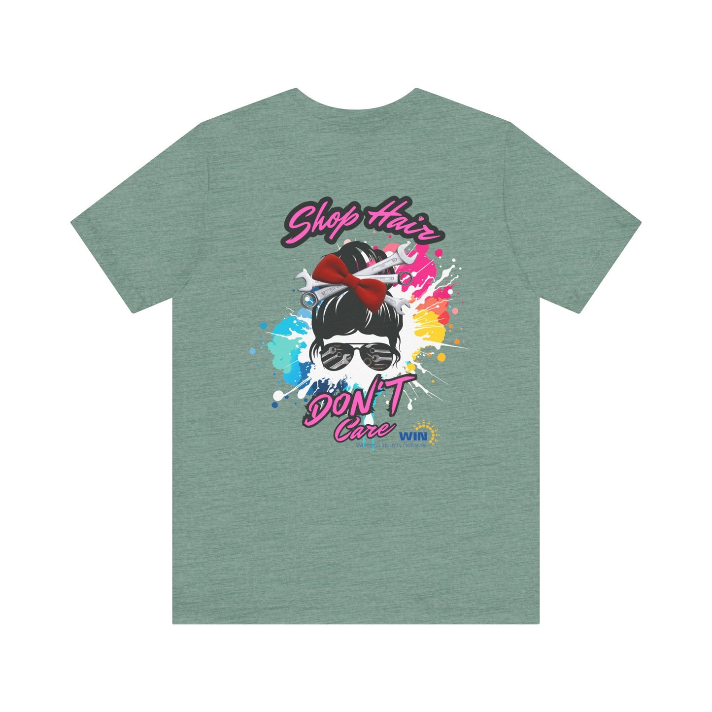 Shop Grrl - Unisex Jersey Short Sleeve Tee - Shop Hair Don't Care