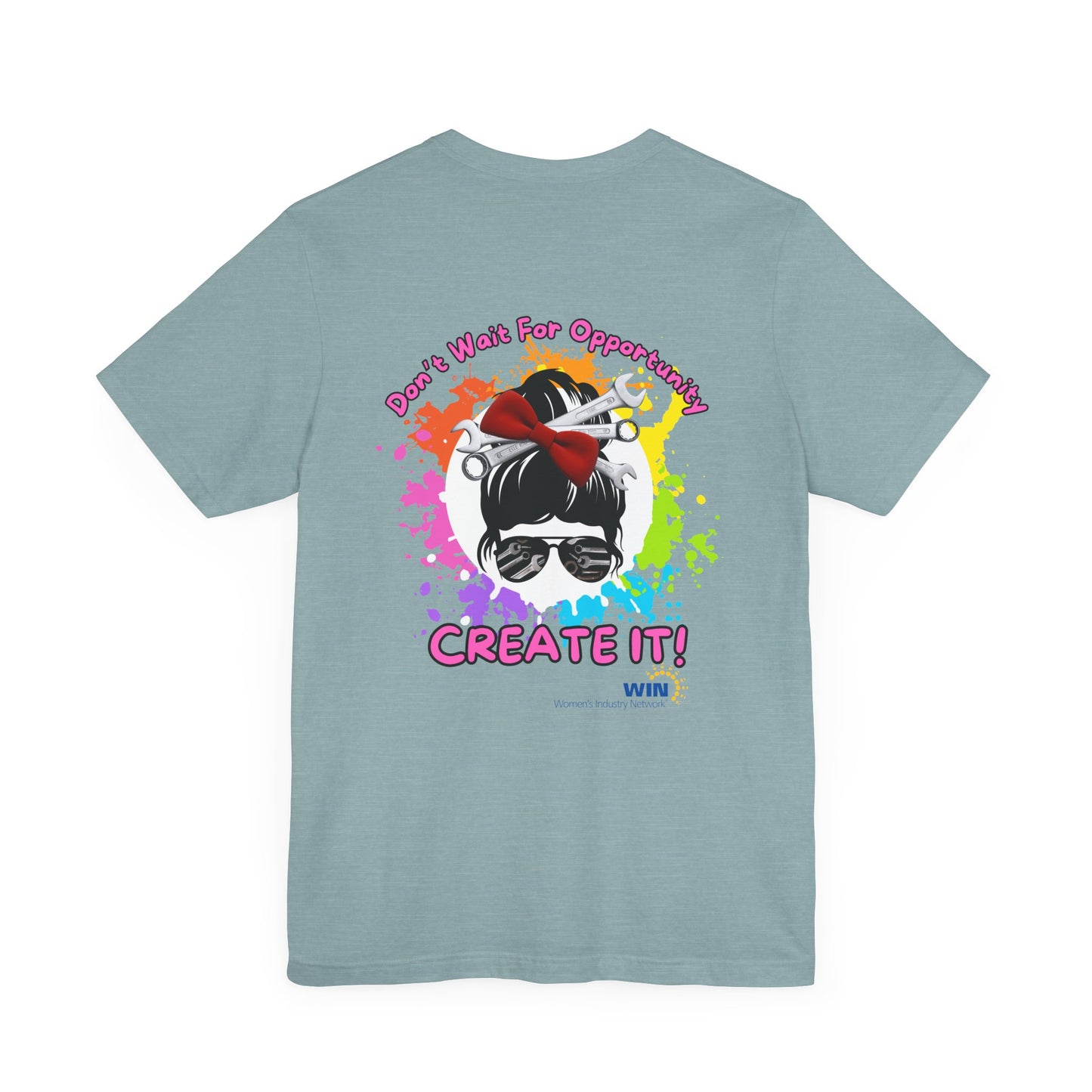 Shop Grrl - Unisex Jersey Short Sleeve Tee - Don't wait for opportunity