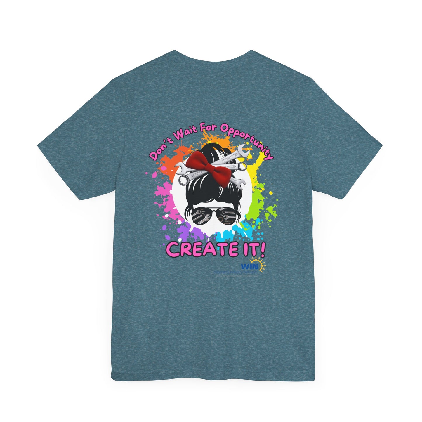 Shop Grrl - Unisex Jersey Short Sleeve Tee - Don't wait for opportunity
