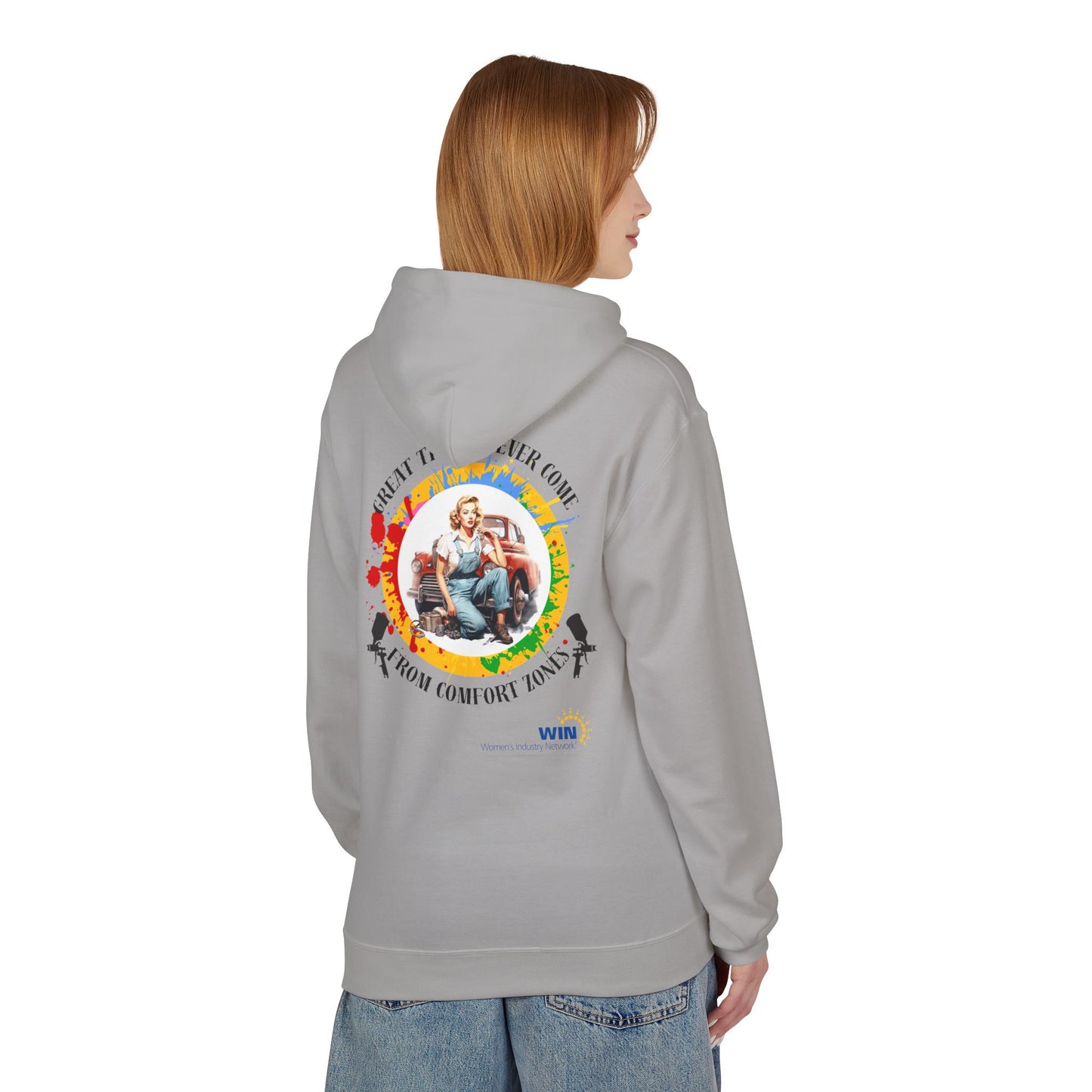 Shop Grrl - Unisex Midweight Softstyle Fleece Hoodie - Comfort Zone