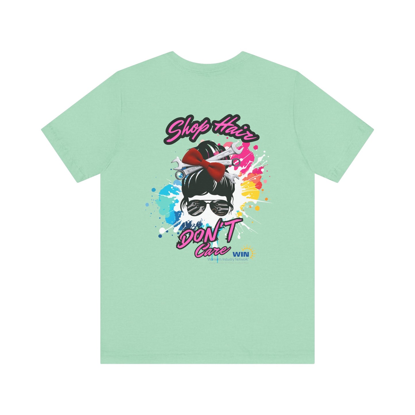 Shop Grrl - Unisex Jersey Short Sleeve Tee - Shop Hair Don't Care