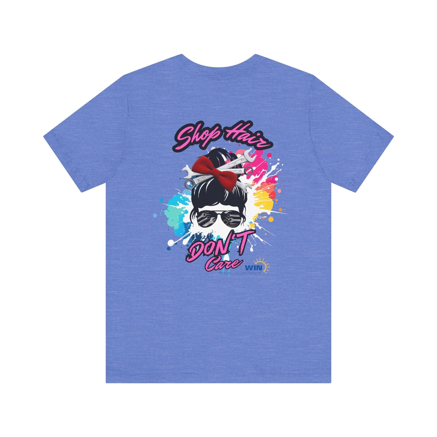Shop Grrl - Unisex Jersey Short Sleeve Tee - Shop Hair Don't Care