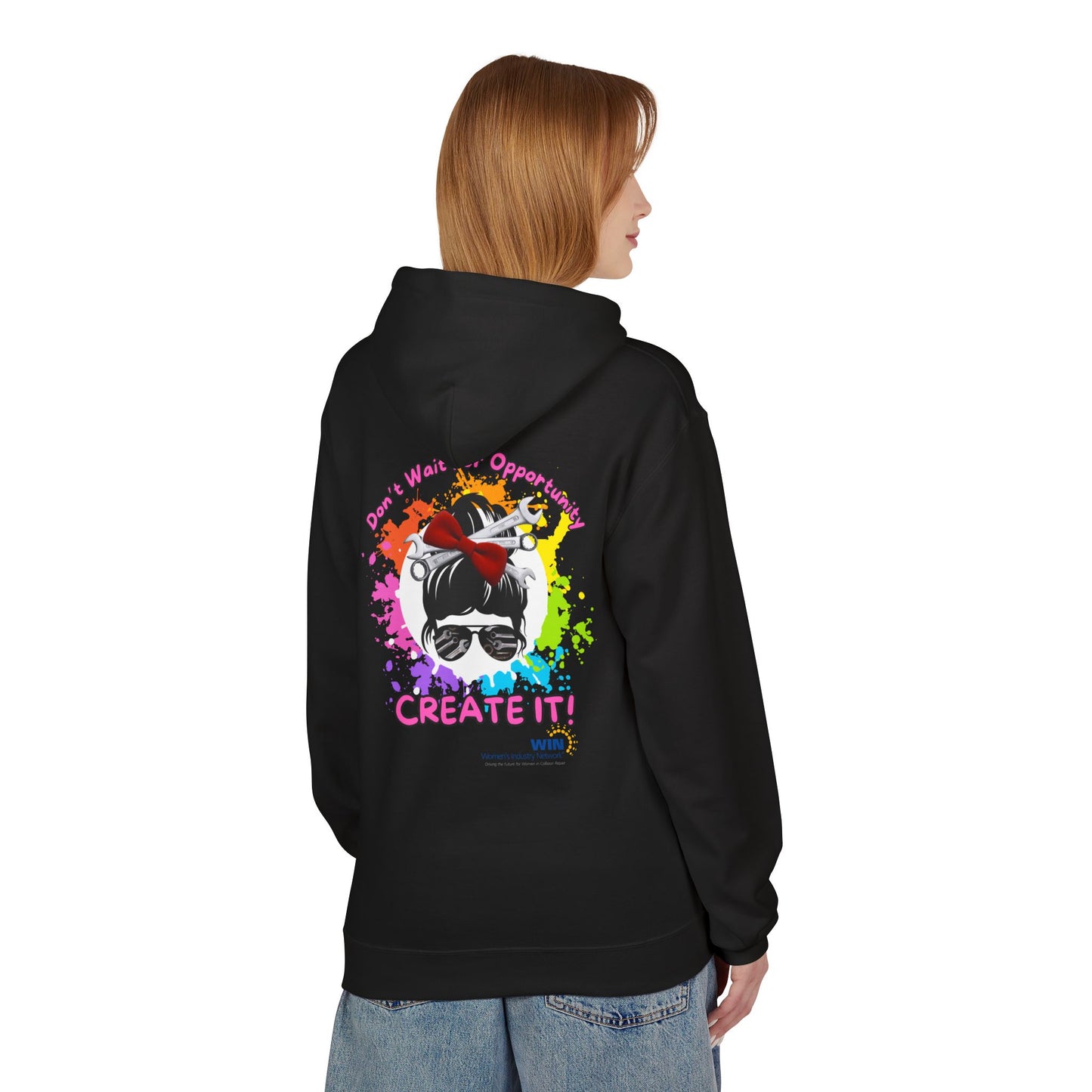 Shop Grrl - Unisex Midweight Softstyle Fleece Hoodie - Don't wait for opportunity