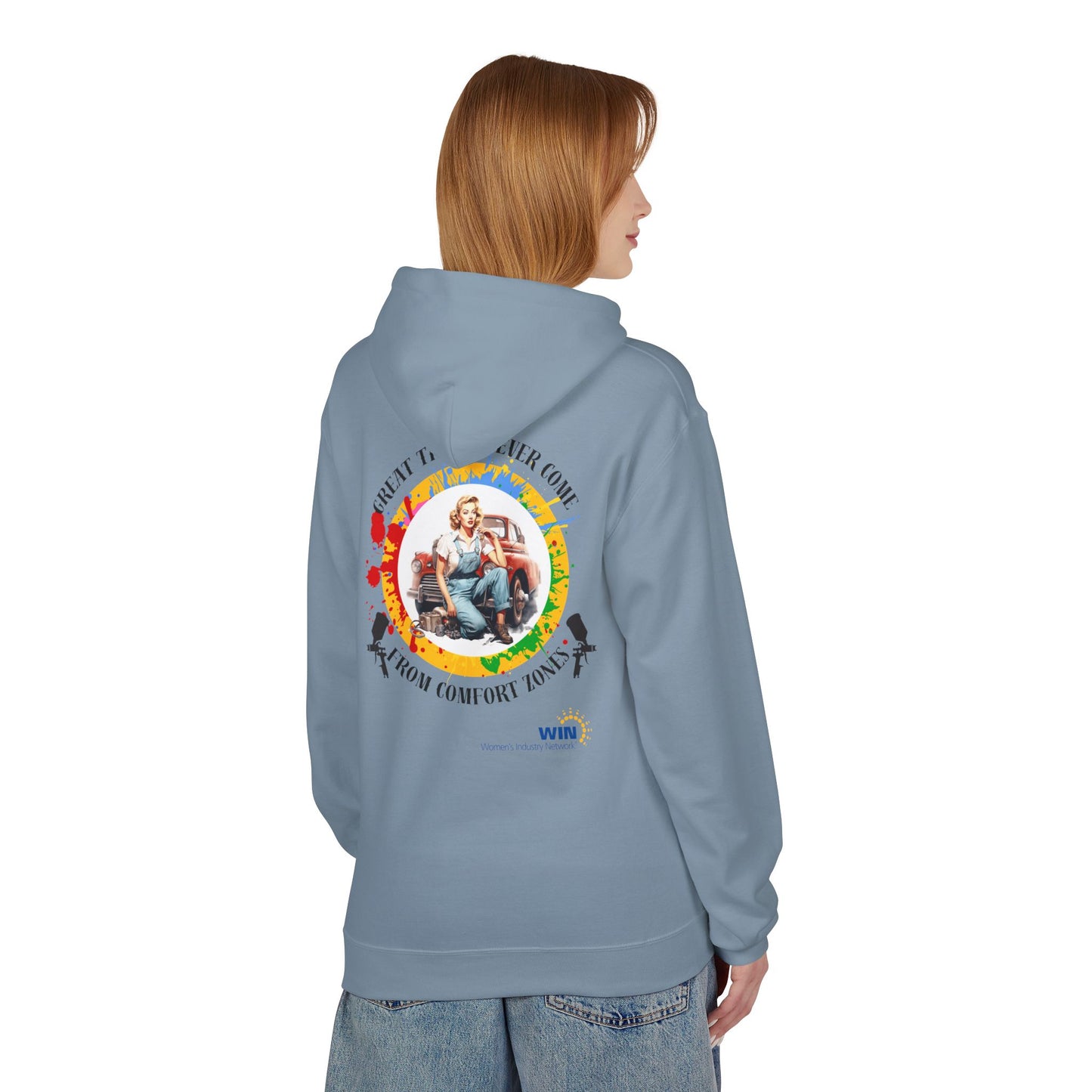 Shop Grrl - Unisex Midweight Softstyle Fleece Hoodie - Comfort Zone