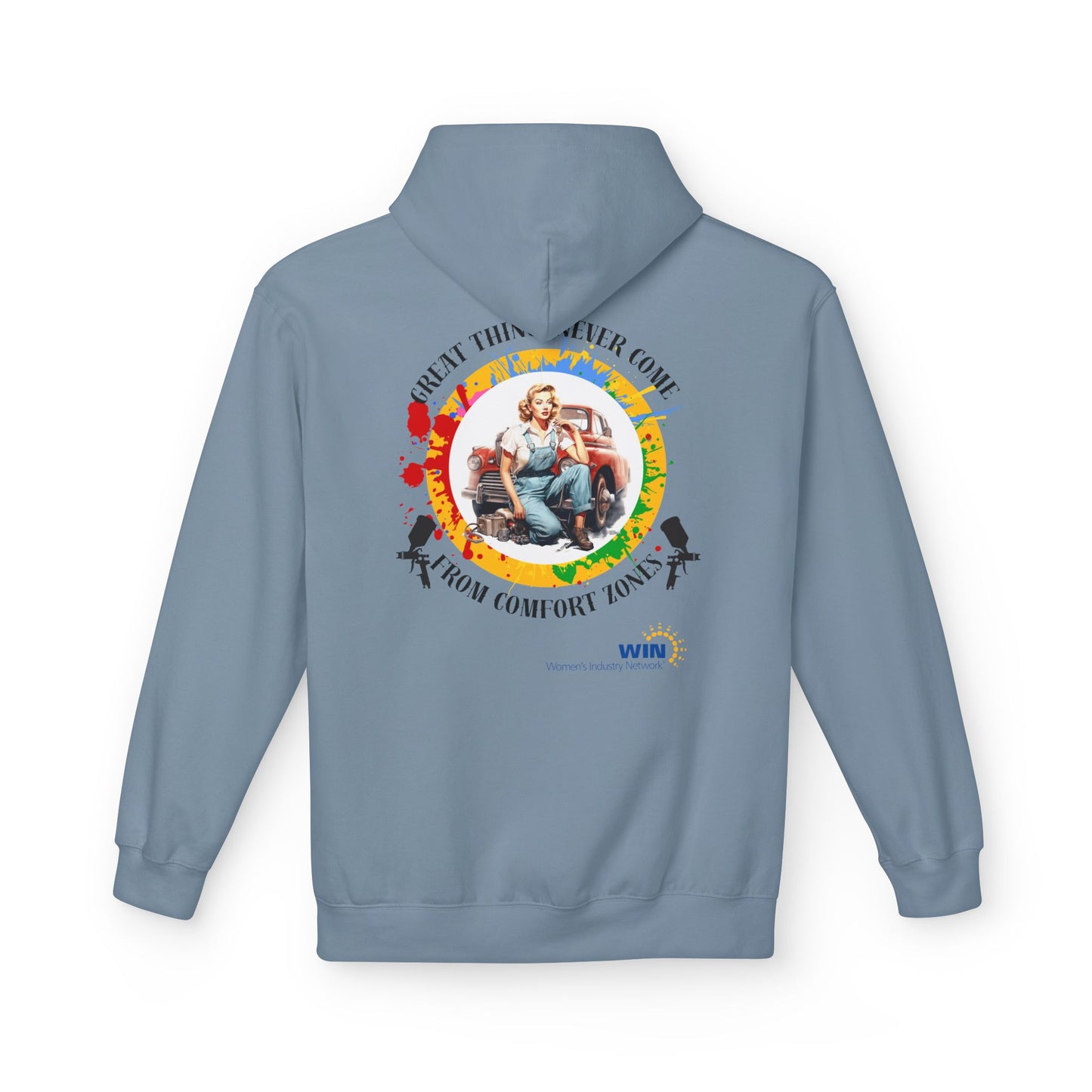 Shop Grrl - Unisex Midweight Softstyle Fleece Hoodie - Comfort Zone