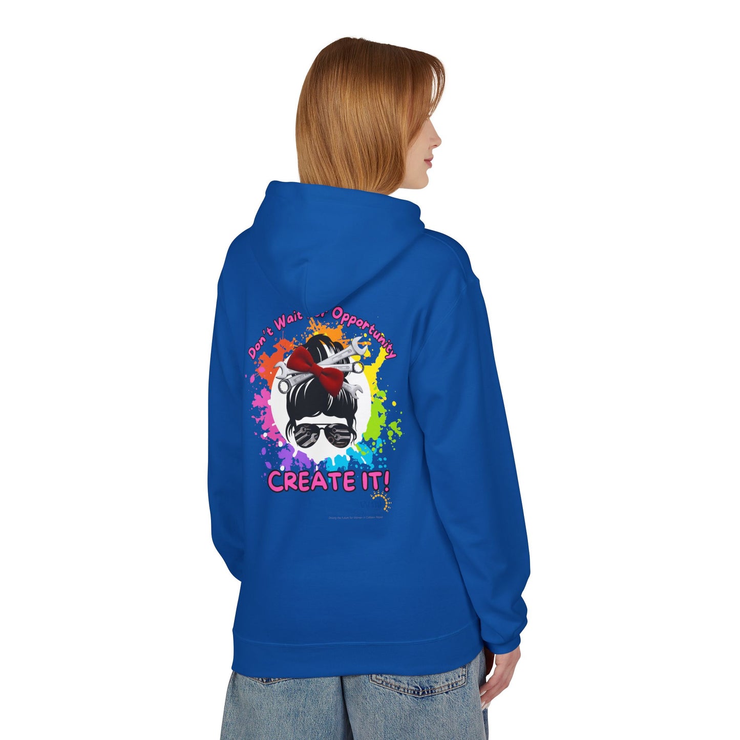 Shop Grrl - Unisex Midweight Softstyle Fleece Hoodie - Don't wait for opportunity