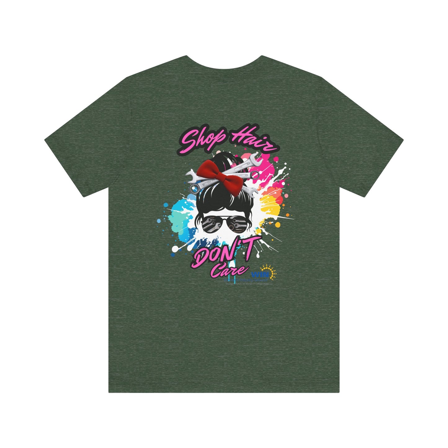 Shop Grrl - Unisex Jersey Short Sleeve Tee - Shop Hair Don't Care