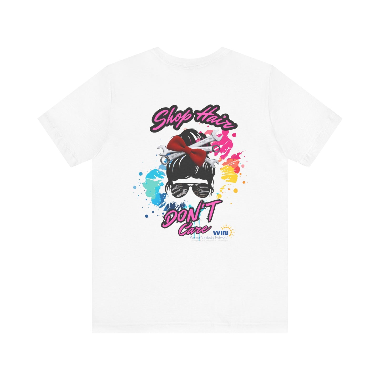 Shop Grrl - Unisex Jersey Short Sleeve Tee - Shop Hair Don't Care