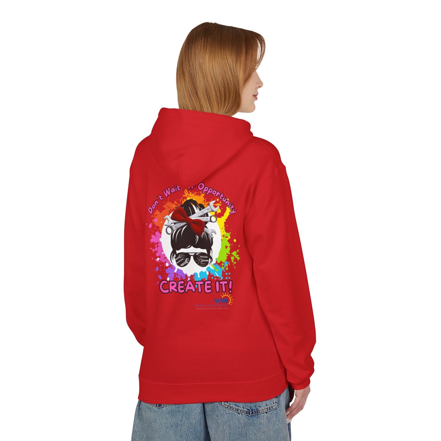 Shop Grrl - Unisex Midweight Softstyle Fleece Hoodie - Don't wait for opportunity