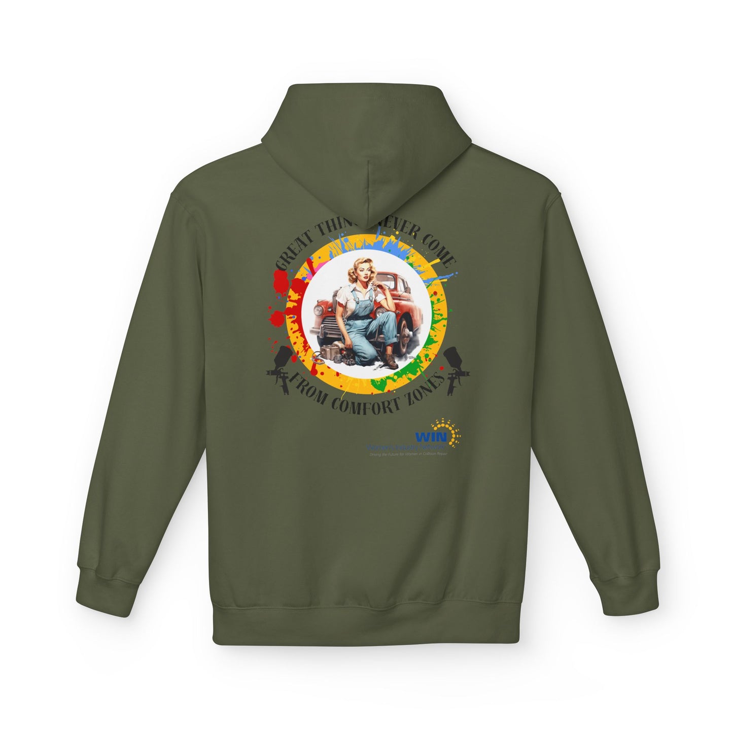 Shop Grrl - Unisex Midweight Softstyle Fleece Hoodie - Comfort Zone