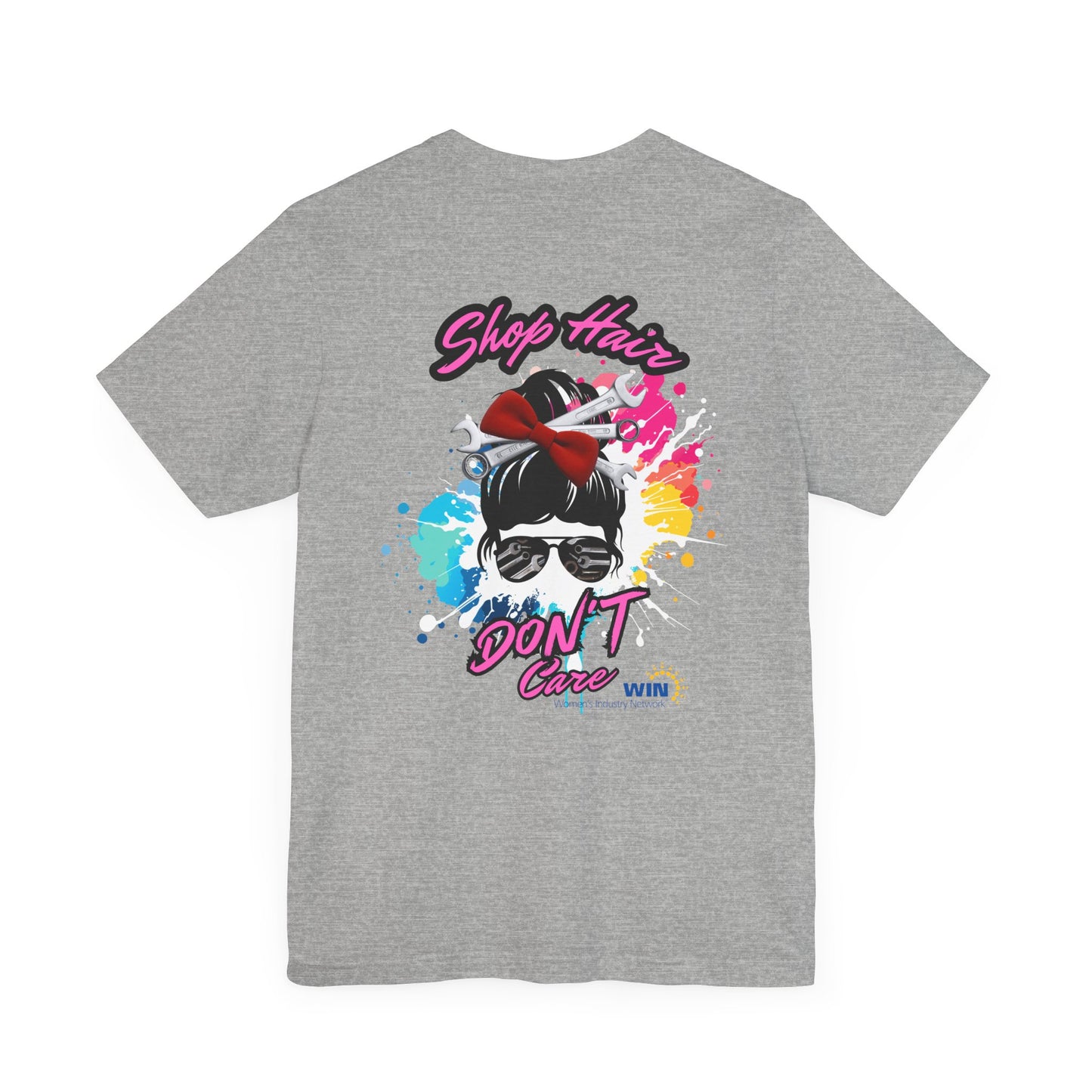 Shop Grrl - Unisex Jersey Short Sleeve Tee - Shop Hair Don't Care