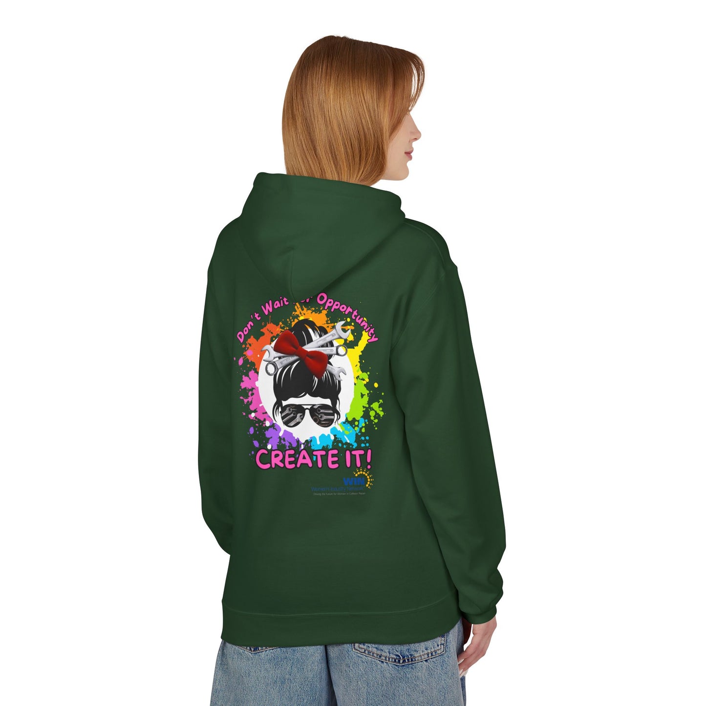 Shop Grrl - Unisex Midweight Softstyle Fleece Hoodie - Don't wait for opportunity