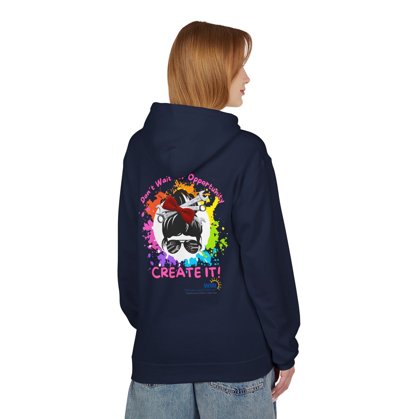 Shop Grrl - Unisex Midweight Softstyle Fleece Hoodie - Don't wait for opportunity