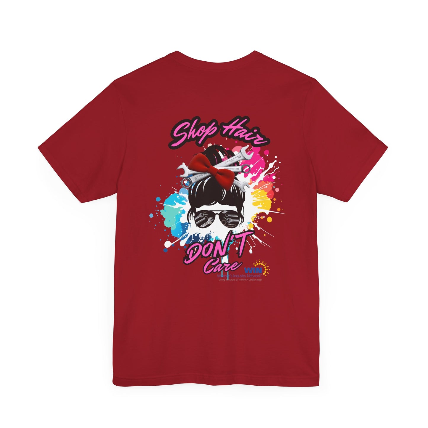 Shop Grrl - Unisex Jersey Short Sleeve Tee - Shop Hair Don't Care