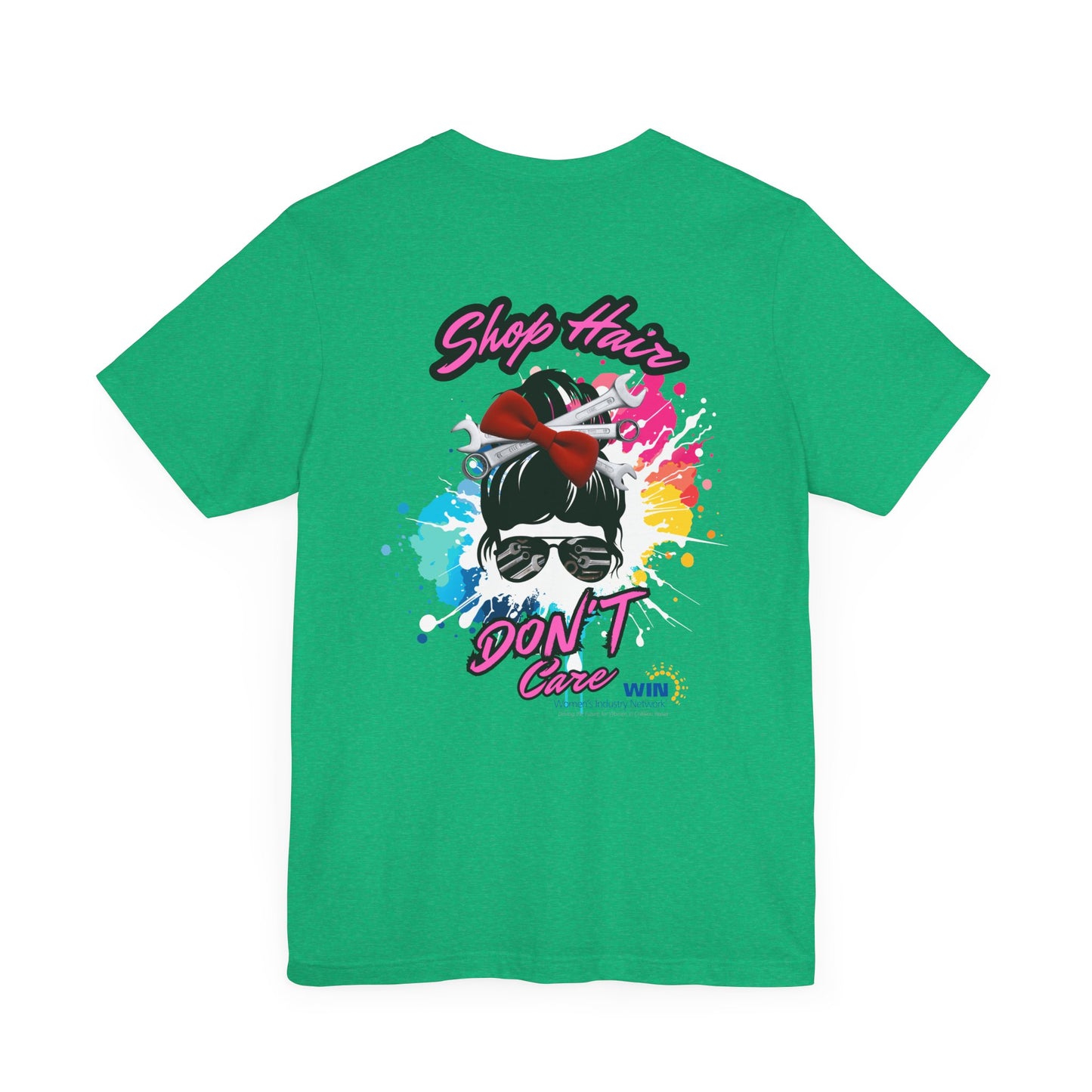 Shop Grrl - Unisex Jersey Short Sleeve Tee - Shop Hair Don't Care