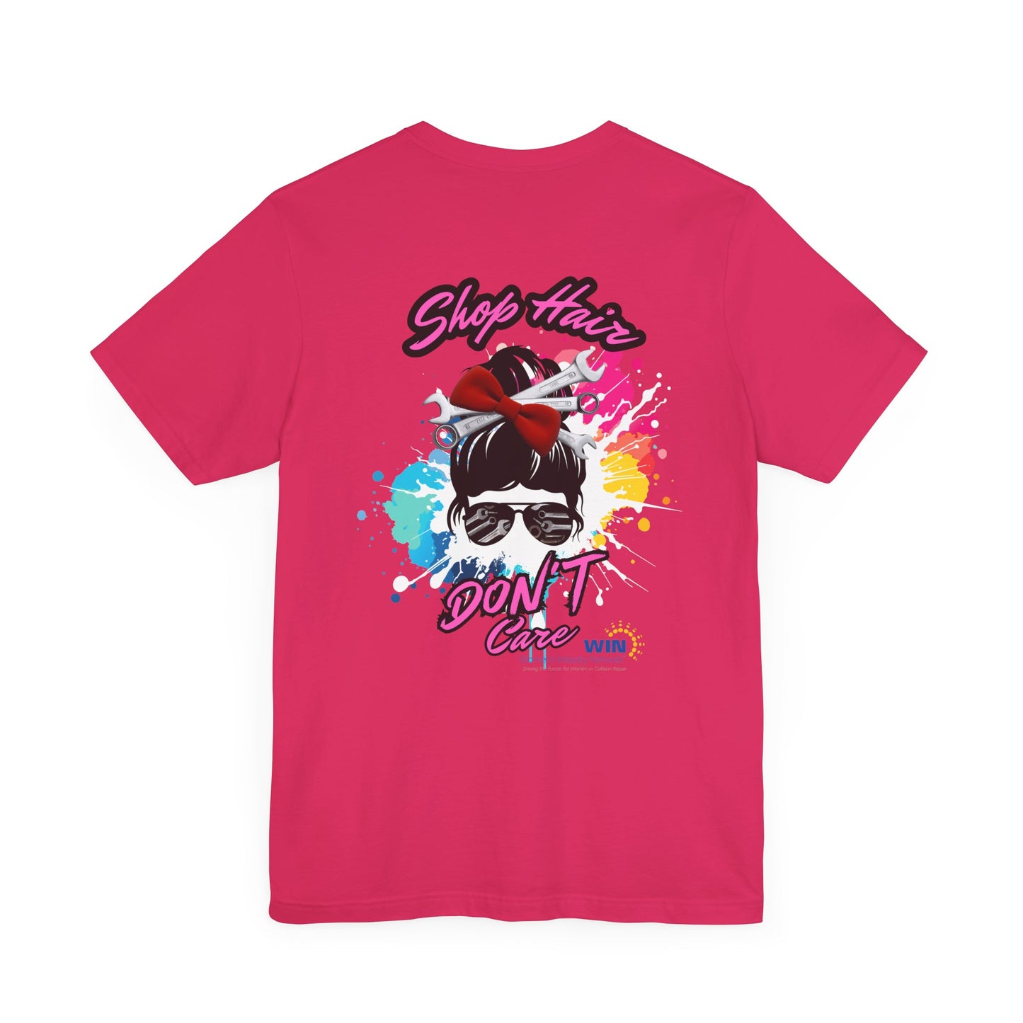 Shop Grrl - Unisex Jersey Short Sleeve Tee - Shop Hair Don't Care