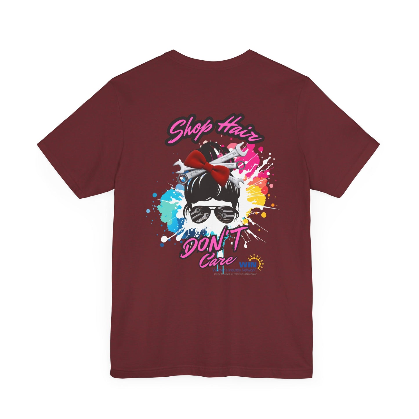 Shop Grrl - Unisex Jersey Short Sleeve Tee - Shop Hair Don't Care