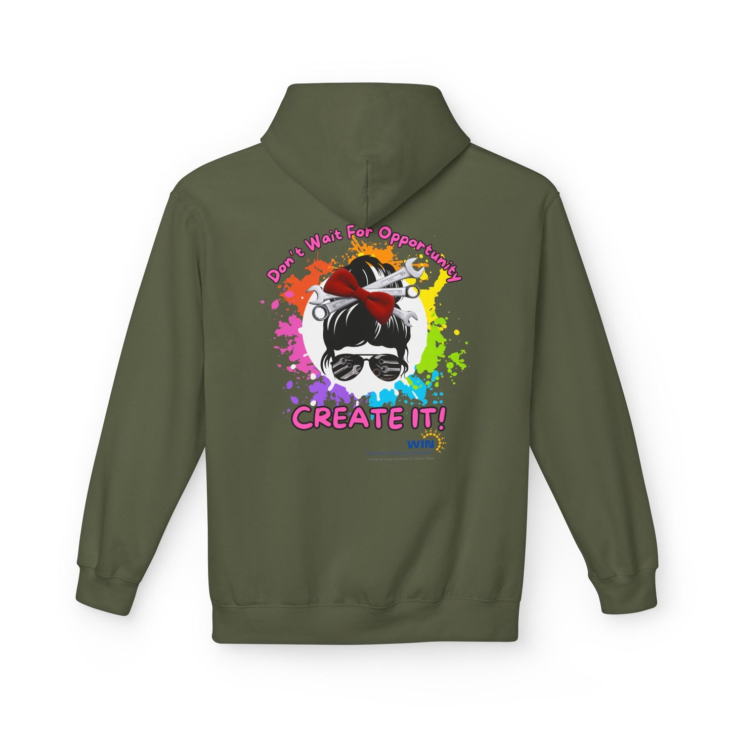 Shop Grrl - Unisex Midweight Softstyle Fleece Hoodie - Don't wait for opportunity