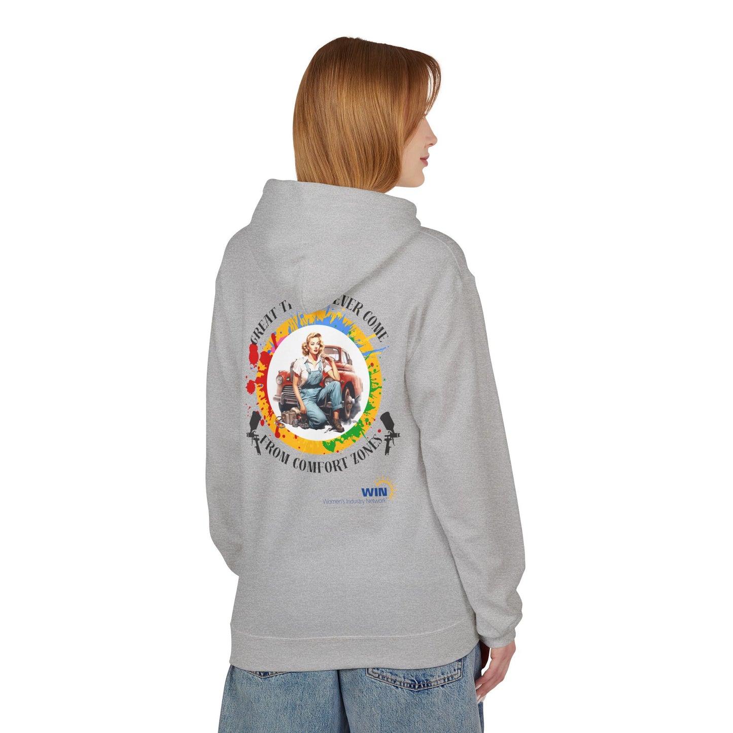 Shop Grrl - Unisex Midweight Softstyle Fleece Hoodie - Comfort Zone