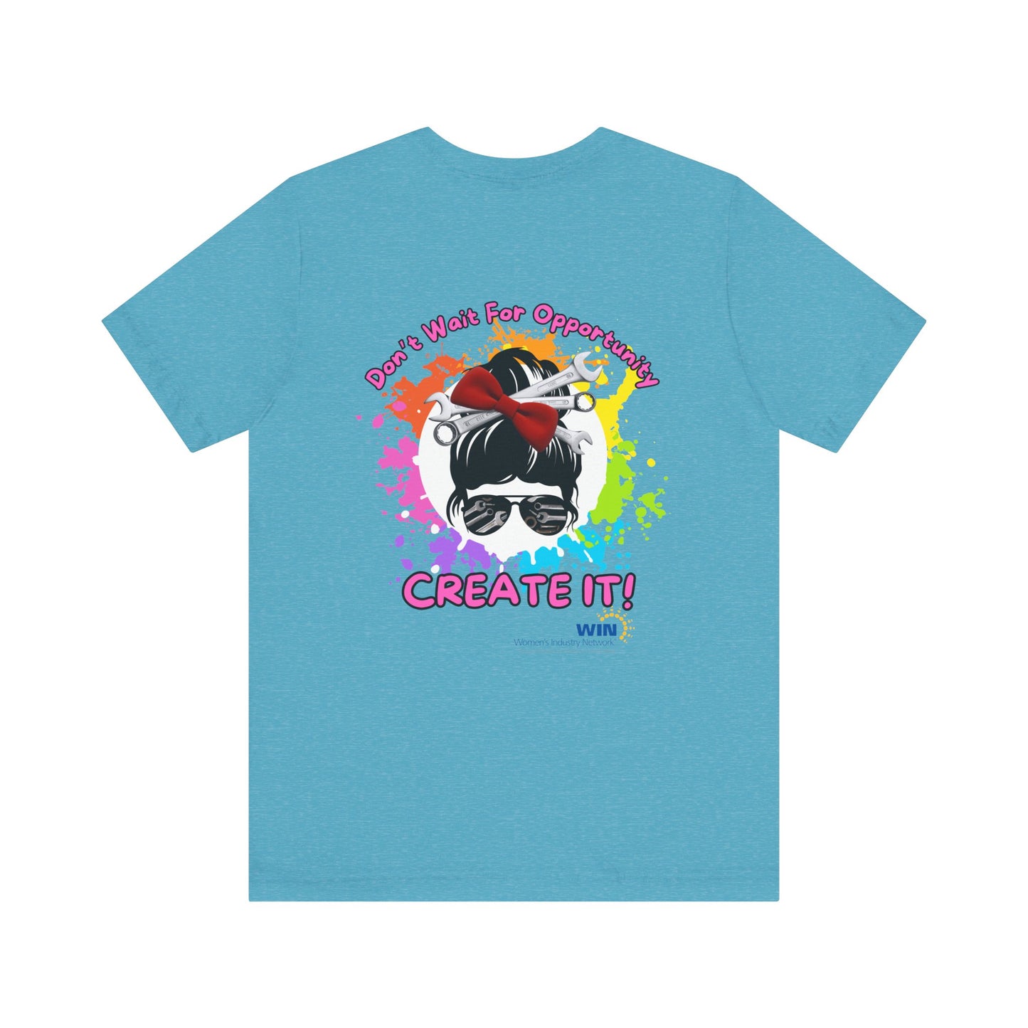 Shop Grrl - Unisex Jersey Short Sleeve Tee - Don't wait for opportunity