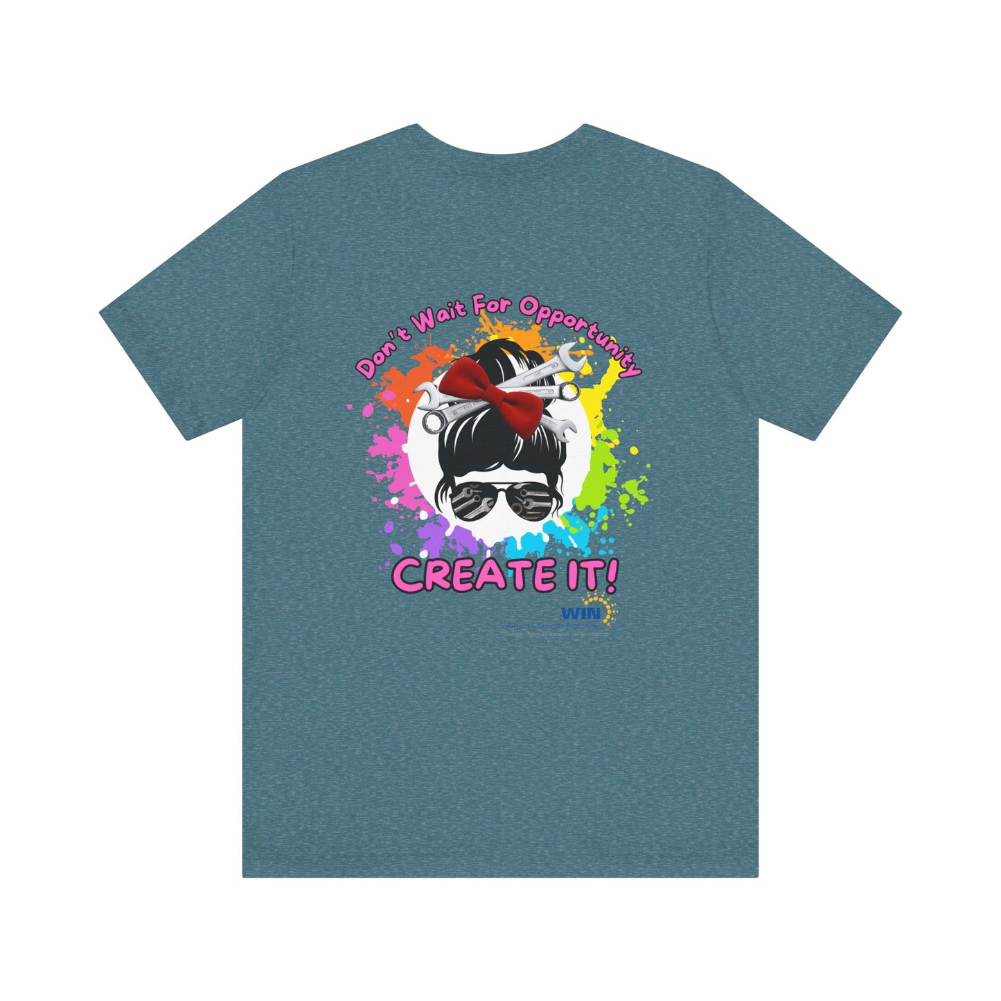 Shop Grrl - Unisex Jersey Short Sleeve Tee - Don't wait for opportunity