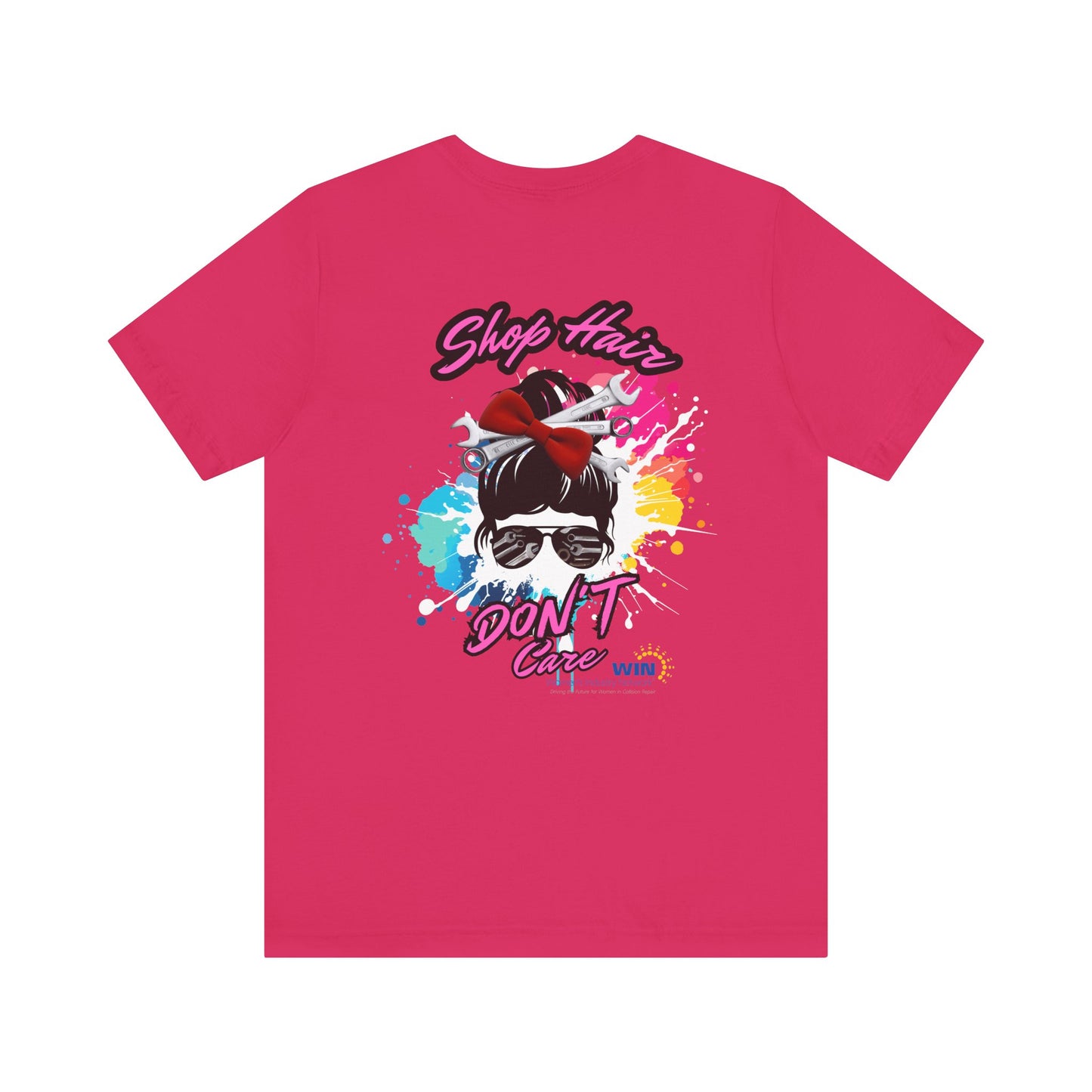 Shop Grrl - Unisex Jersey Short Sleeve Tee - Shop Hair Don't Care