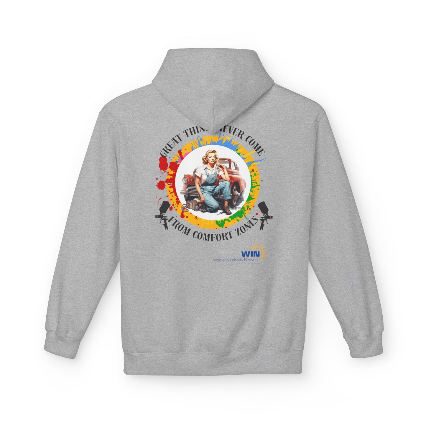 Shop Grrl - Unisex Midweight Softstyle Fleece Hoodie - Comfort Zone
