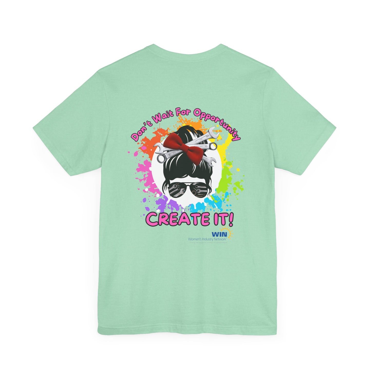 Shop Grrl - Unisex Jersey Short Sleeve Tee - Don't wait for opportunity