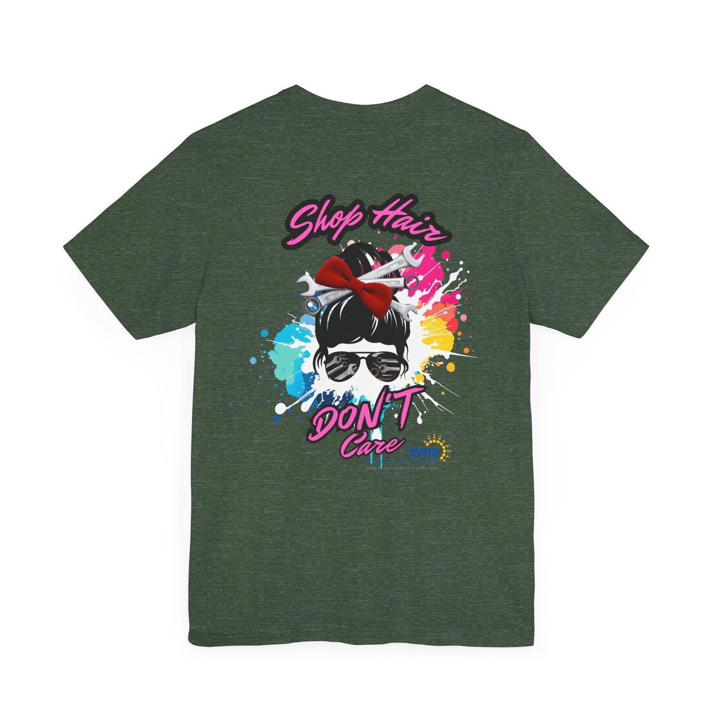 Shop Grrl - Unisex Jersey Short Sleeve Tee - Shop Hair Don't Care