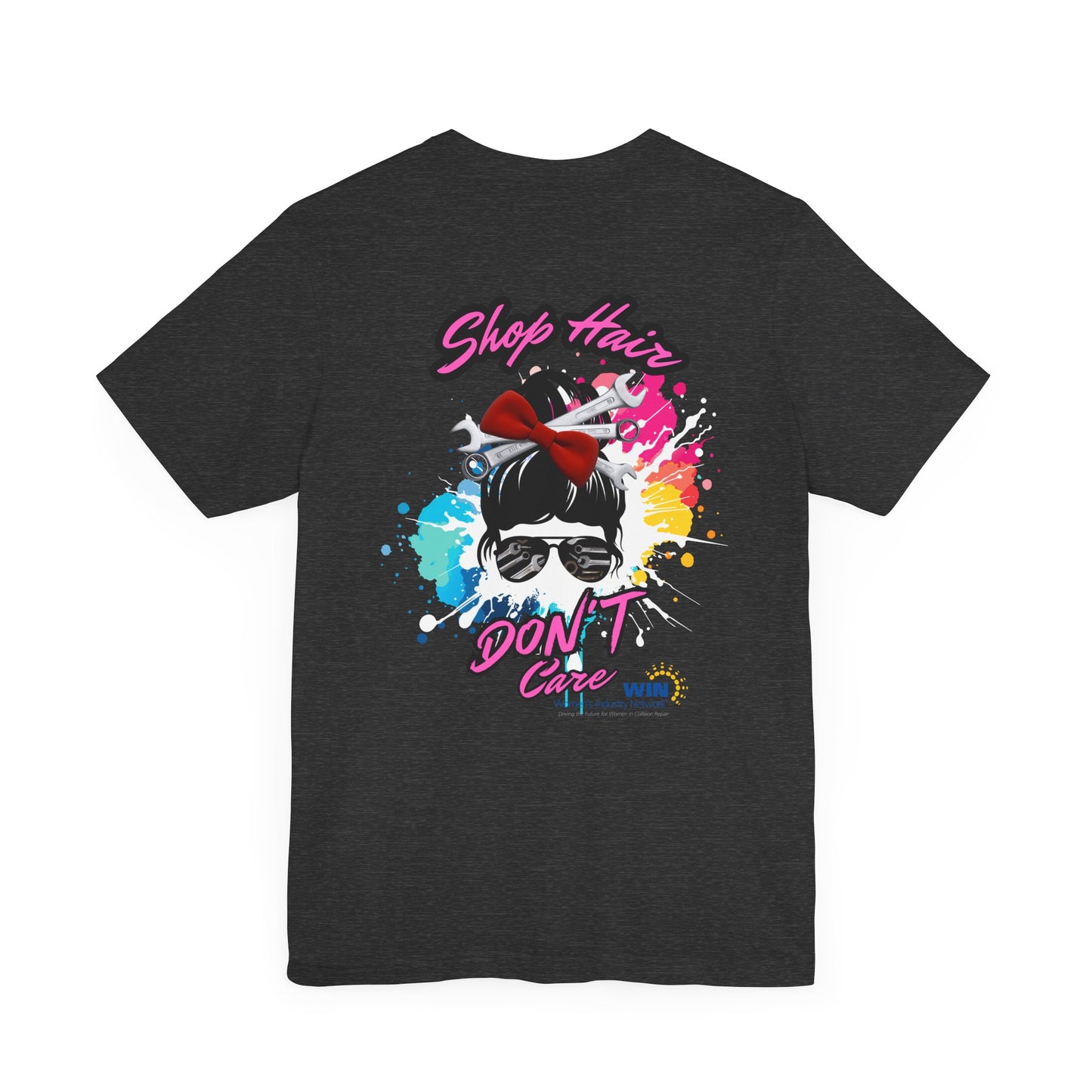 Shop Grrl - Unisex Jersey Short Sleeve Tee - Shop Hair Don't Care