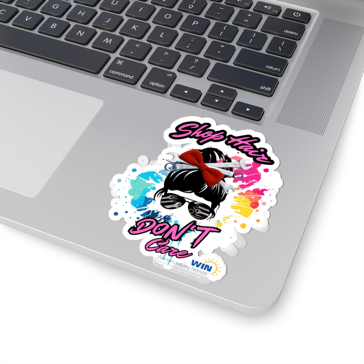 Shop Grrl - Kiss-Cut Stickers - Shop Hair Don't Care