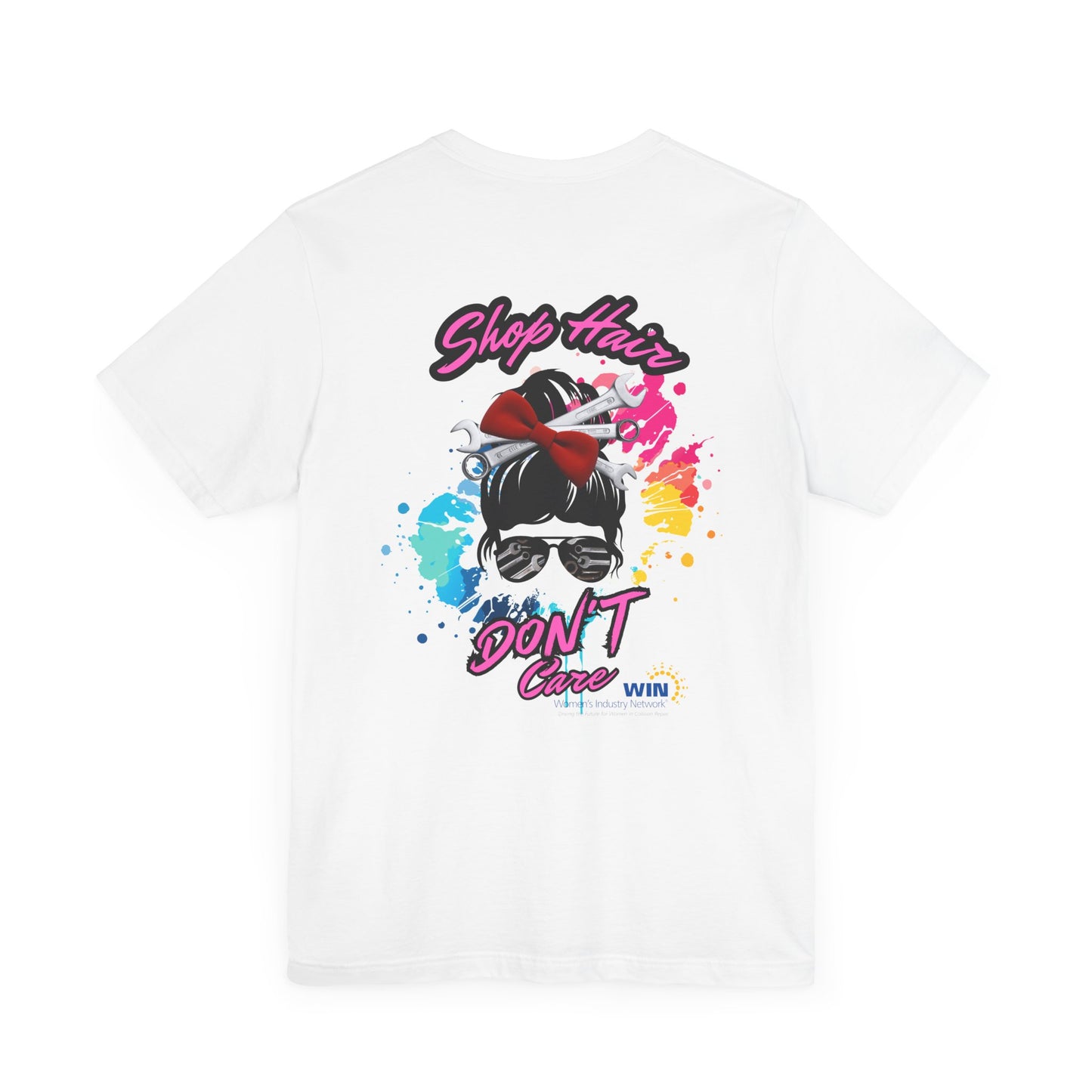 Shop Grrl - Unisex Jersey Short Sleeve Tee - Shop Hair Don't Care