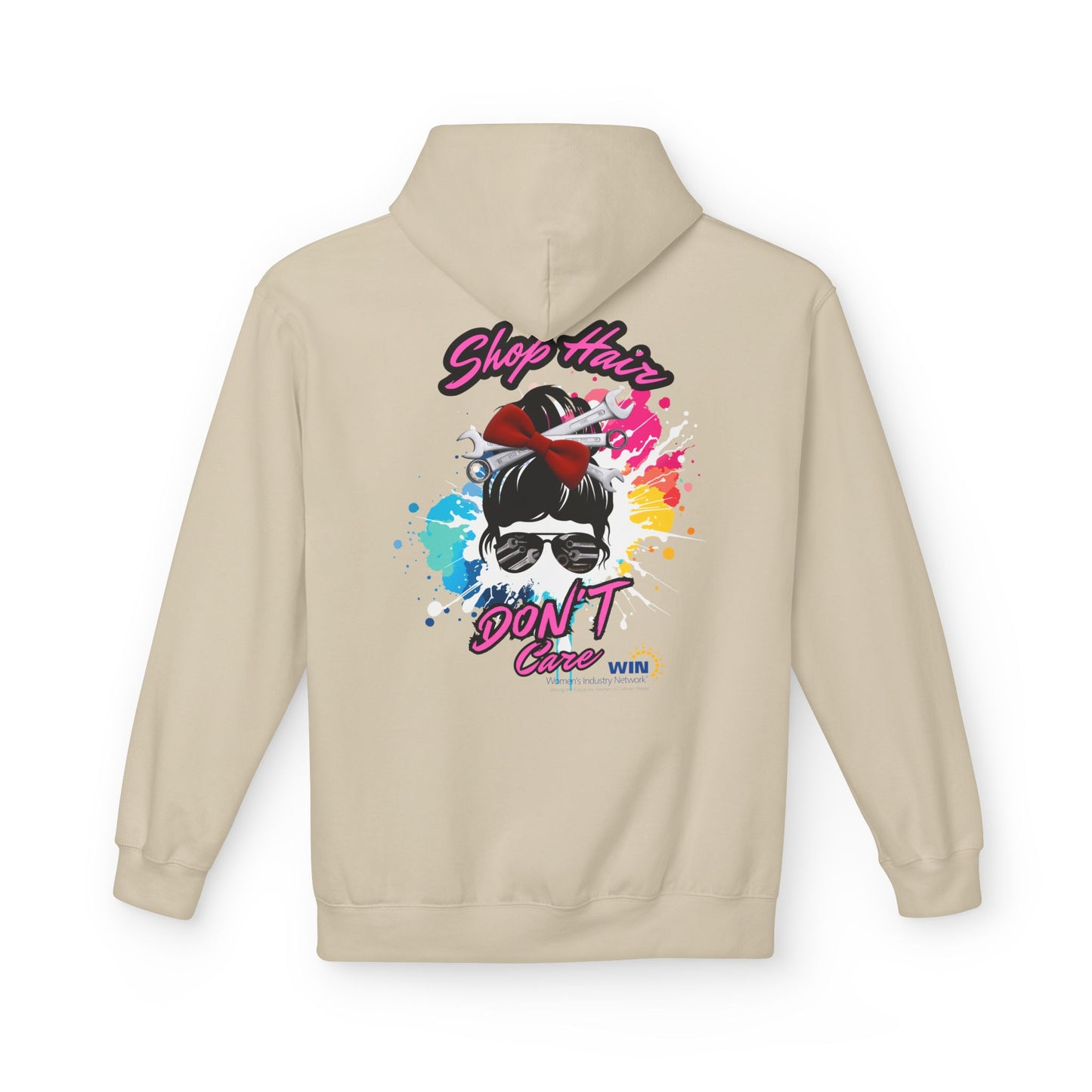 Shop Grrl - Unisex Midweight Softstyle Fleece Hoodie - Shop Hair Don't Care