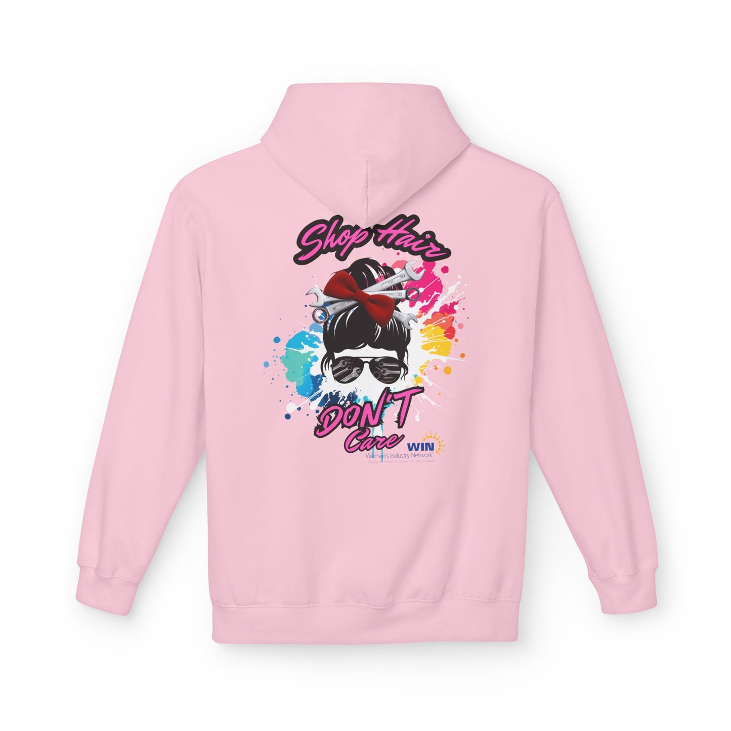 Shop Grrl - Unisex Midweight Softstyle Fleece Hoodie - Shop Hair Don't Care