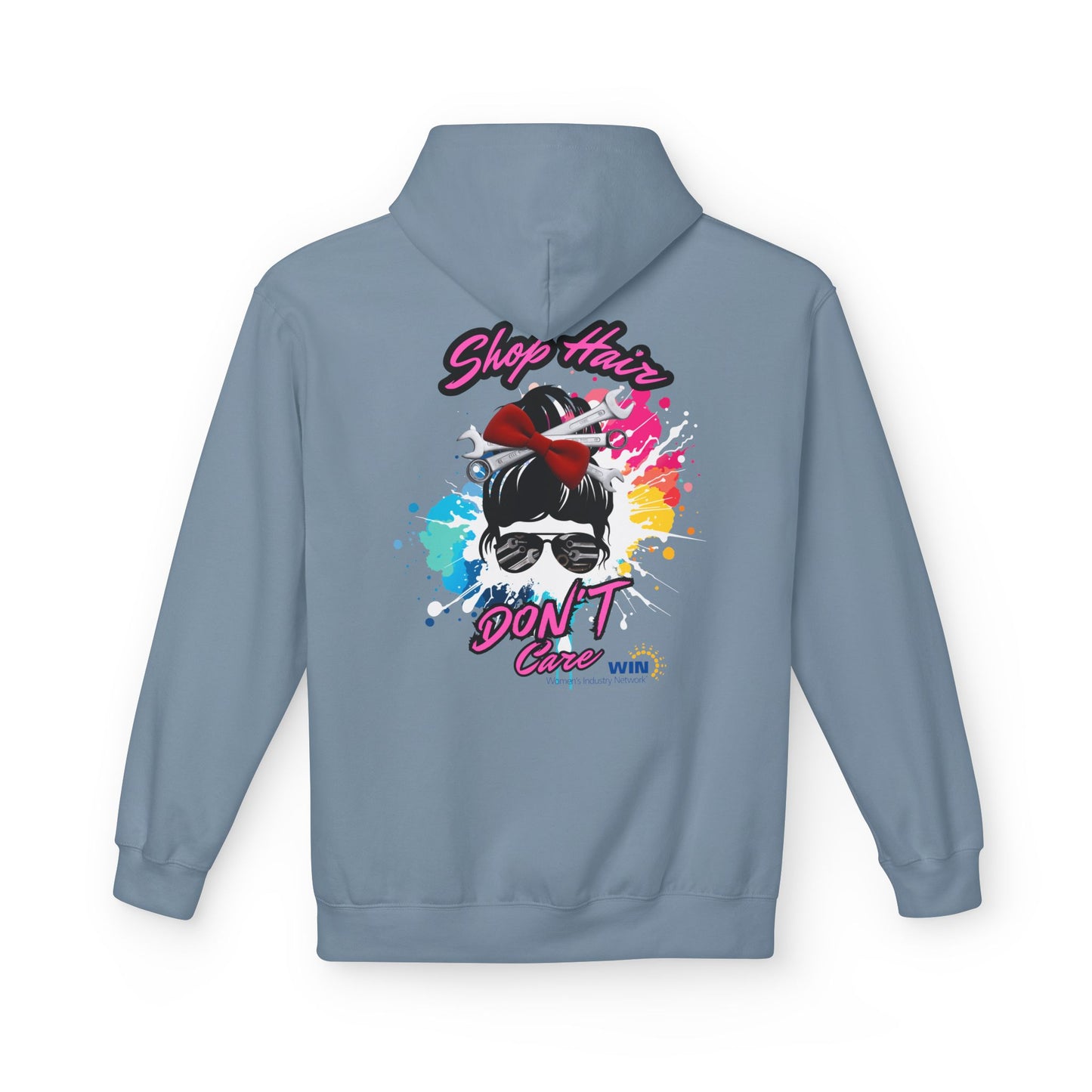 Shop Grrl - Unisex Midweight Softstyle Fleece Hoodie - Shop Hair Don't Care