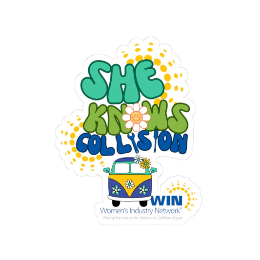 She Knows Collision - Kiss-Cut Stickers