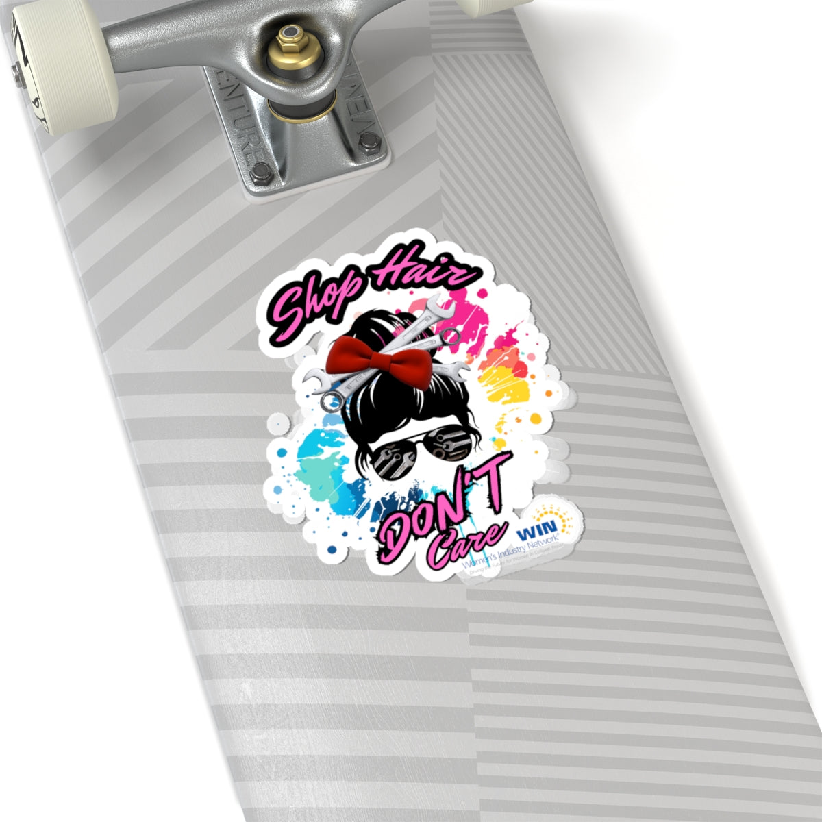 Shop Grrl - Kiss-Cut Stickers - Shop Hair Don't Care