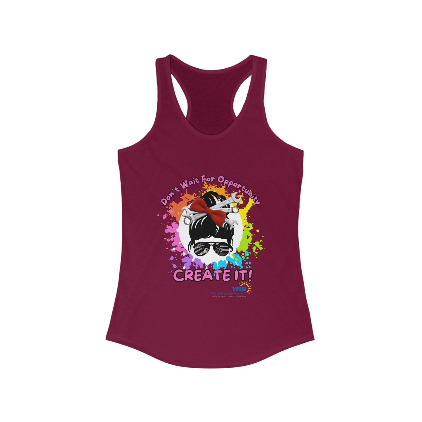 Shop Grrl - Women's Ideal Racerback Tank - Don't wait for opportunity