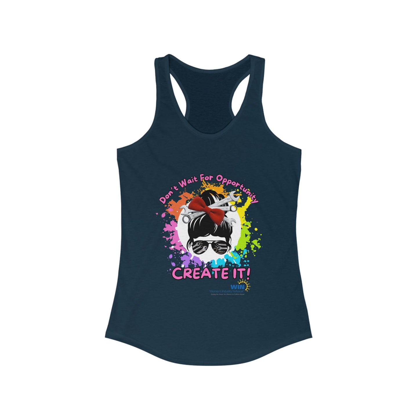 Shop Grrl - Women's Ideal Racerback Tank - Don't wait for opportunity
