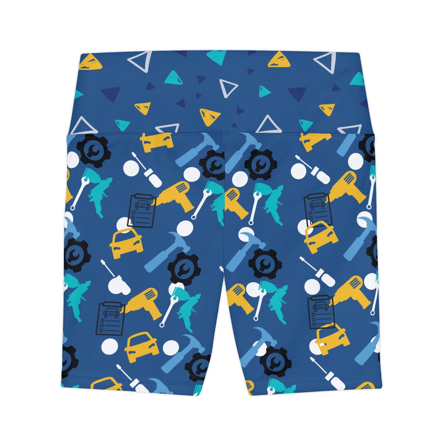 She Knows Collision - Women's Workout Shorts (AOP)