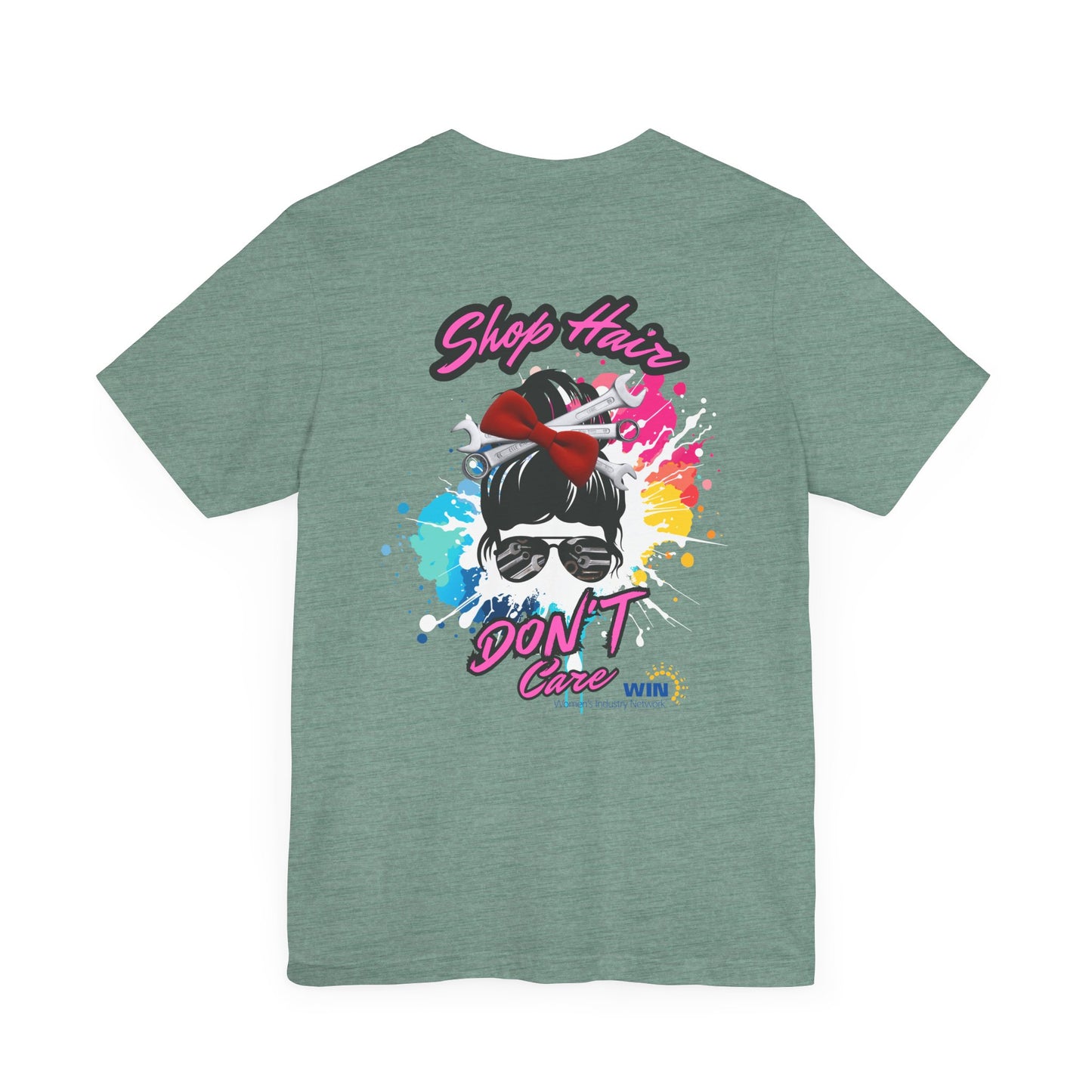 Shop Grrl - Unisex Jersey Short Sleeve Tee - Shop Hair Don't Care
