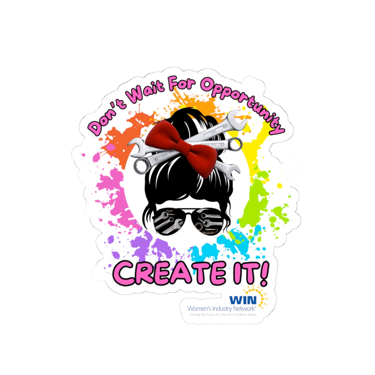 Shop Grrl - Kiss-Cut Stickers - Don't wait for opportunity