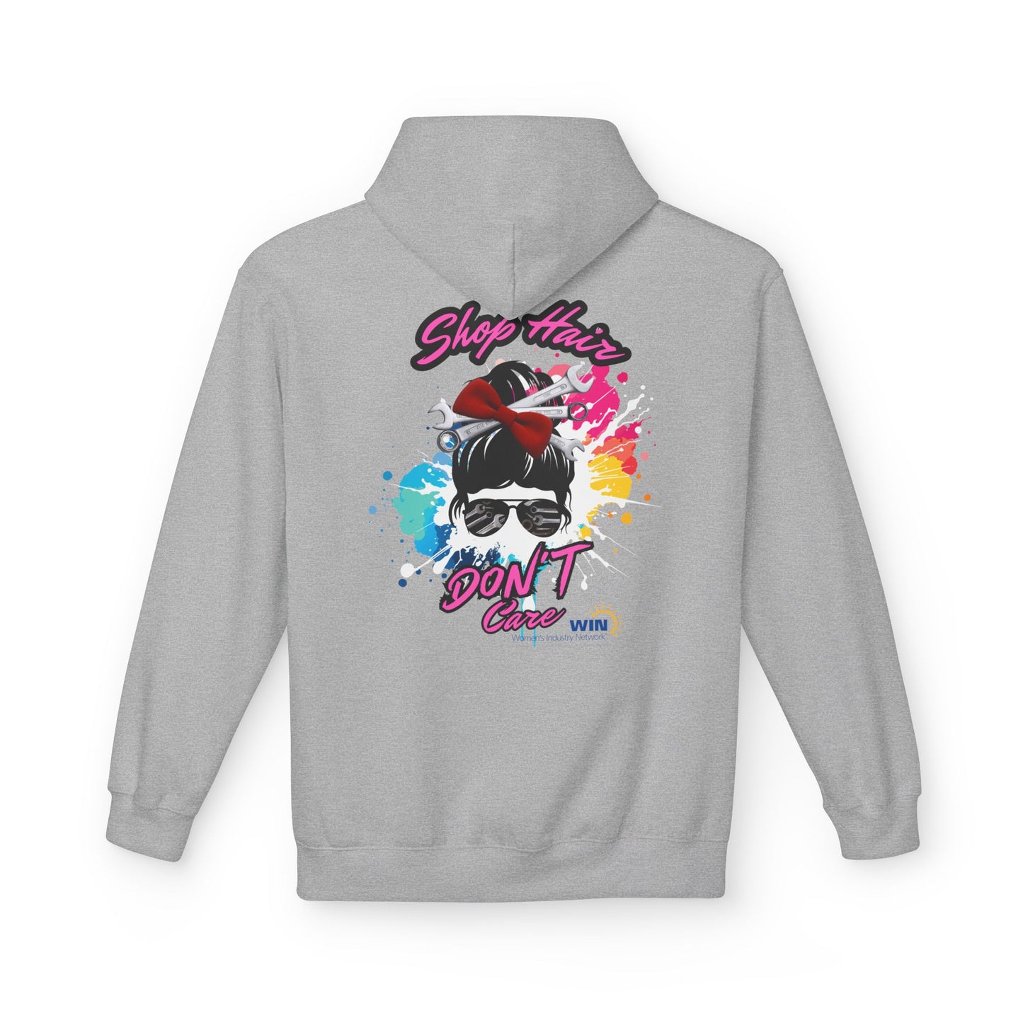 Shop Grrl - Unisex Midweight Softstyle Fleece Hoodie - Shop Hair Don't Care