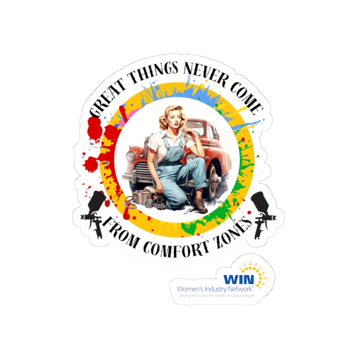 Shop Grrl - Kiss-Cut Stickers - Comfort Zones