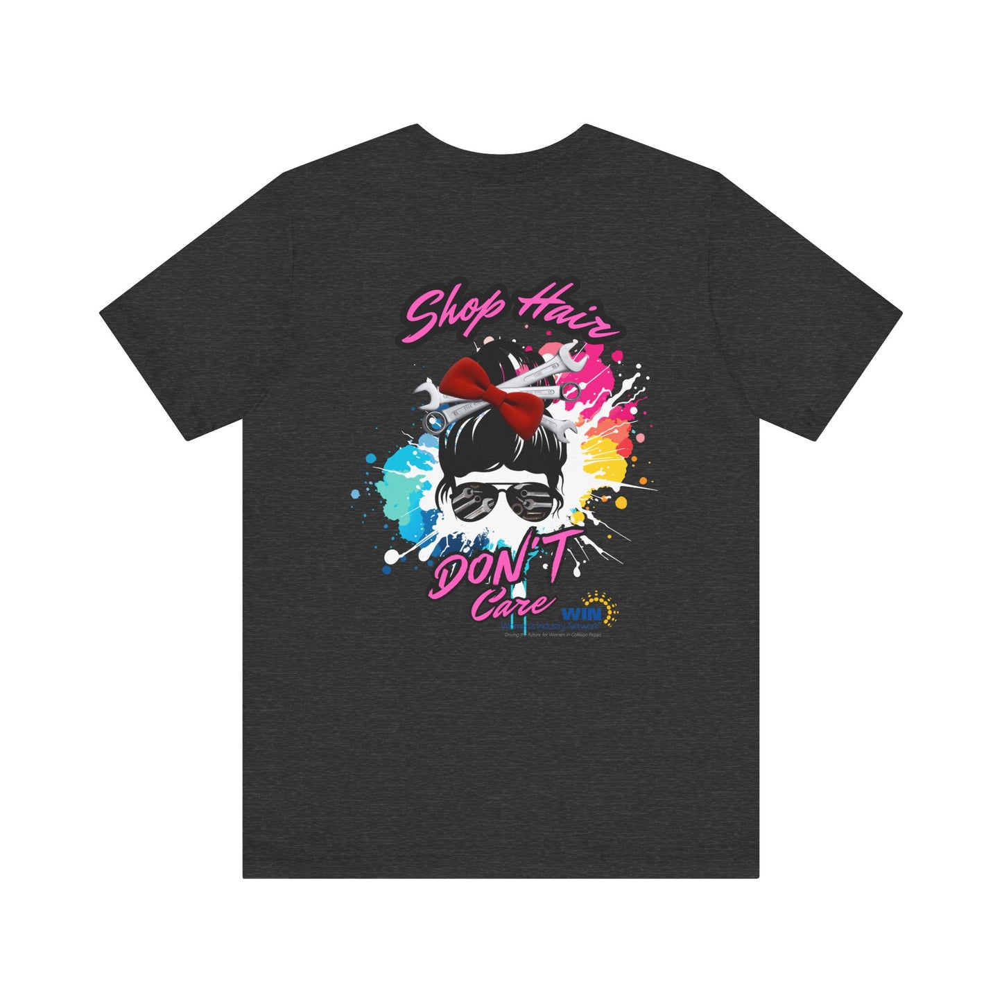 Shop Grrl - Unisex Jersey Short Sleeve Tee - Shop Hair Don't Care