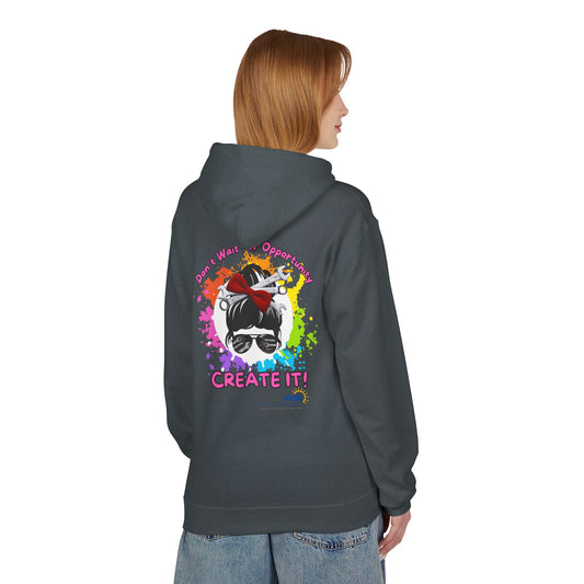 Shop Grrl - Unisex Midweight Softstyle Fleece Hoodie - Don't wait for opportunity