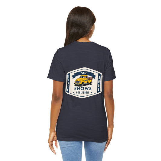She Knows Collision Anniversary Shirt