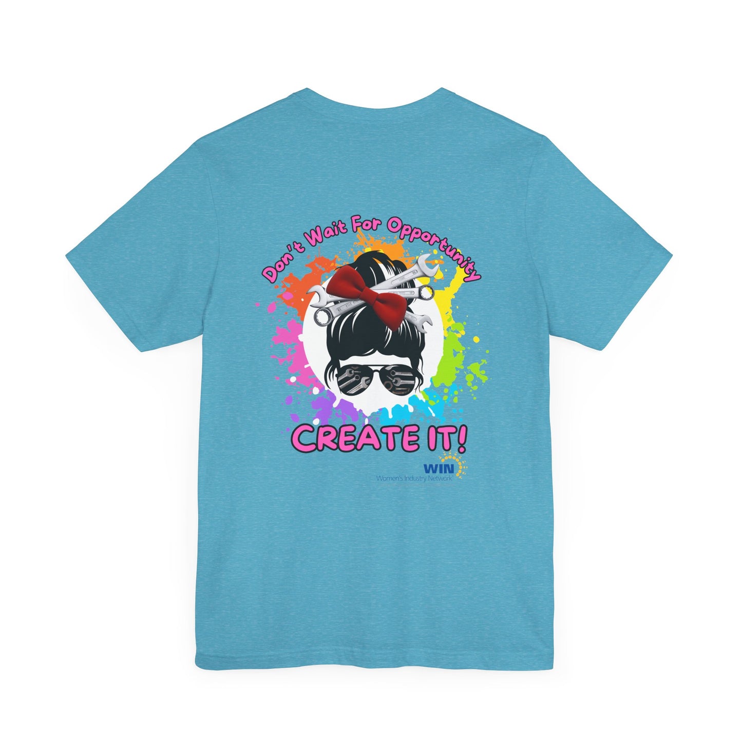 Shop Grrl - Unisex Jersey Short Sleeve Tee - Don't wait for opportunity