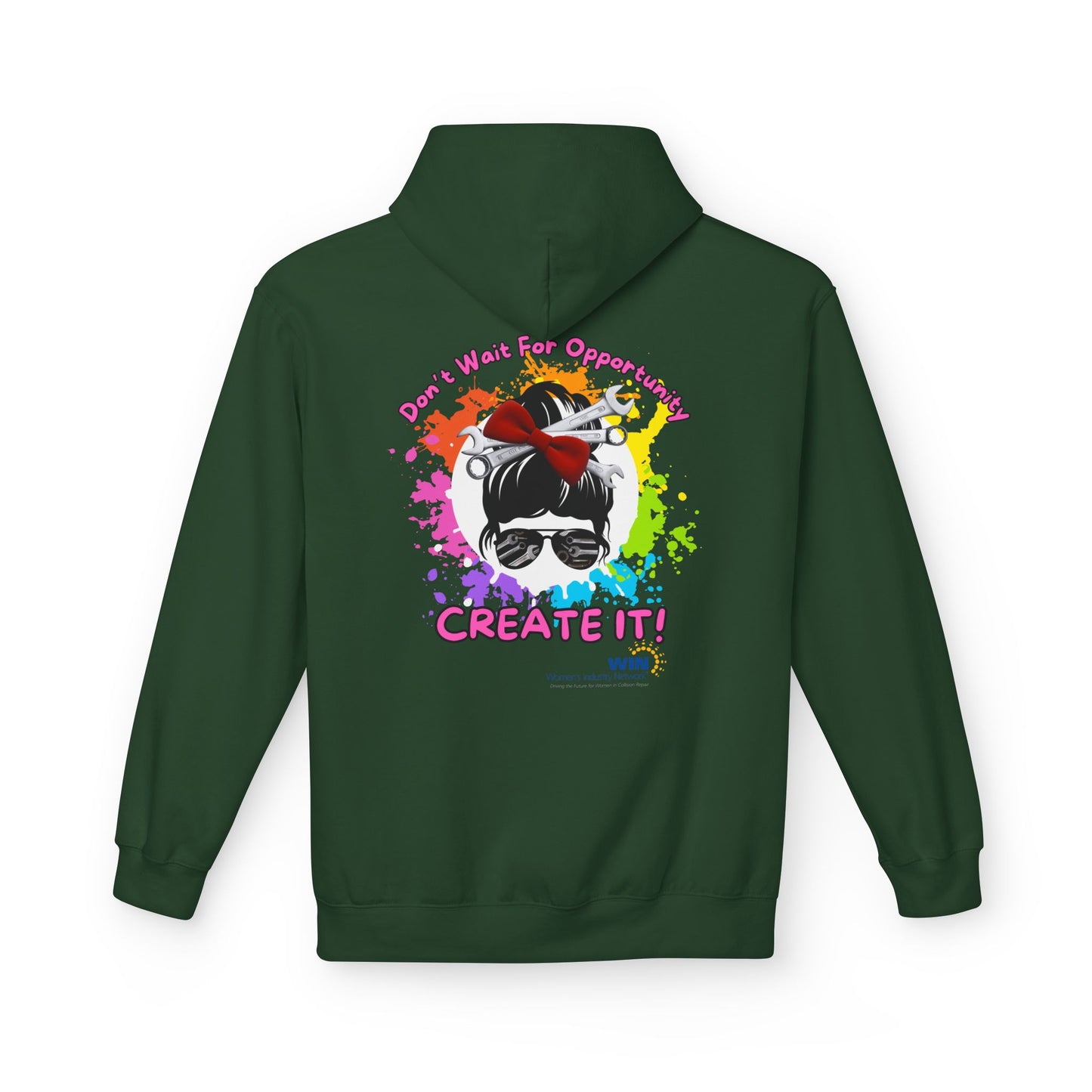 Shop Grrl - Unisex Midweight Softstyle Fleece Hoodie - Don't wait for opportunity