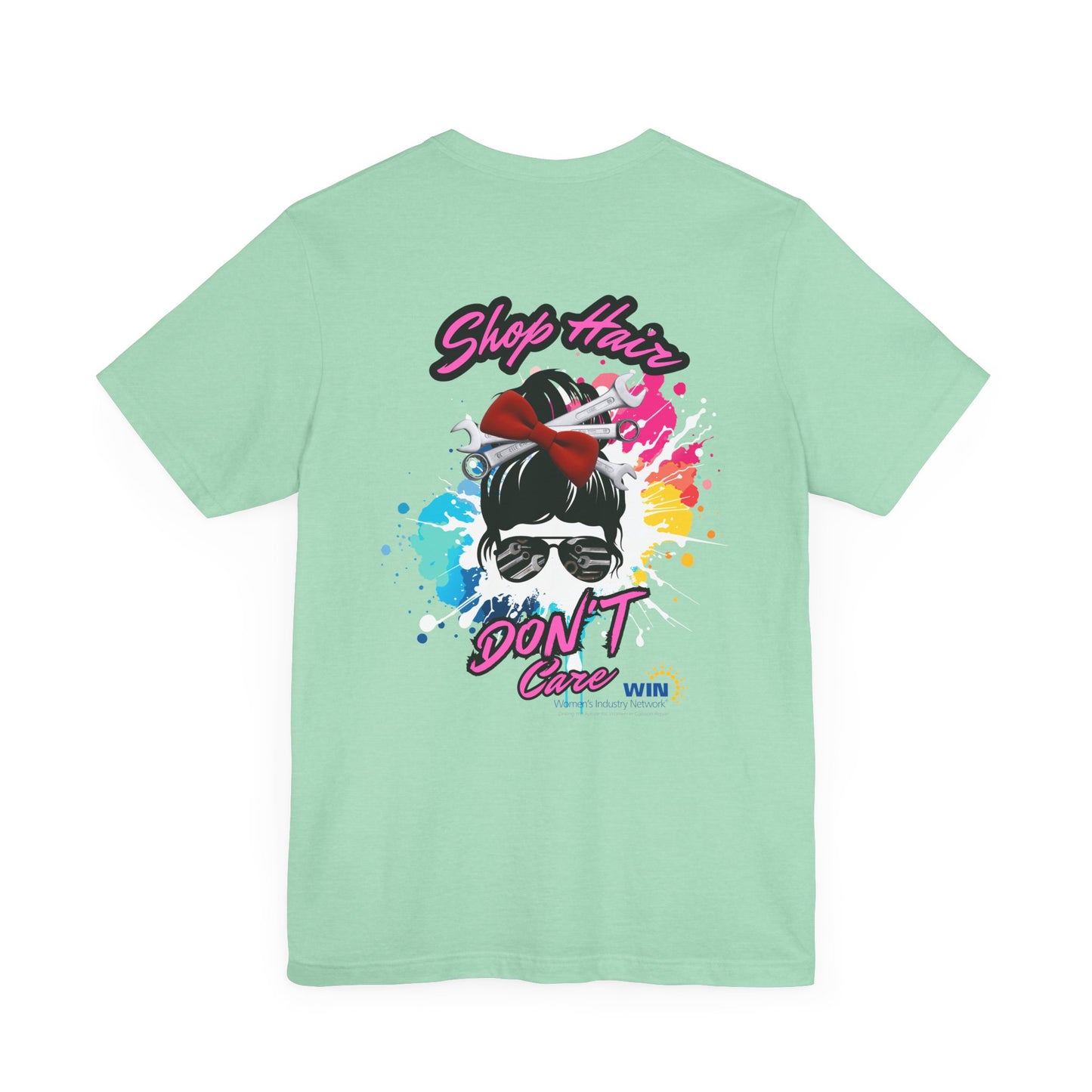 Shop Grrl - Unisex Jersey Short Sleeve Tee - Shop Hair Don't Care